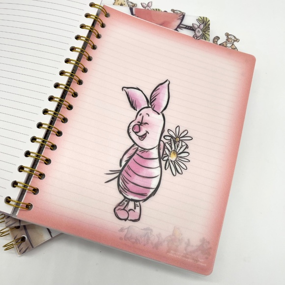 Disney Winnie the Pooh Spiral Notebook Journal Set of 4 w/ 4 Tab Dividers – New - Picture 4 of 8